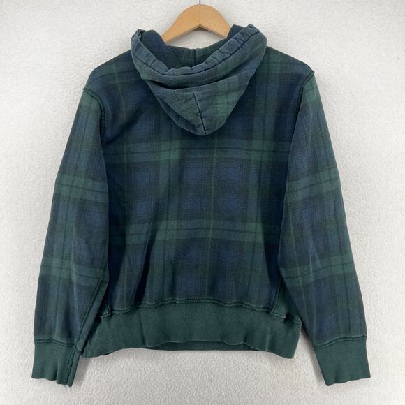 PENN STATE Hoodie Adult M NITTANY LIONS PSU Sweatshirt Blackwatch Plaid Green - Picture 2 of 15